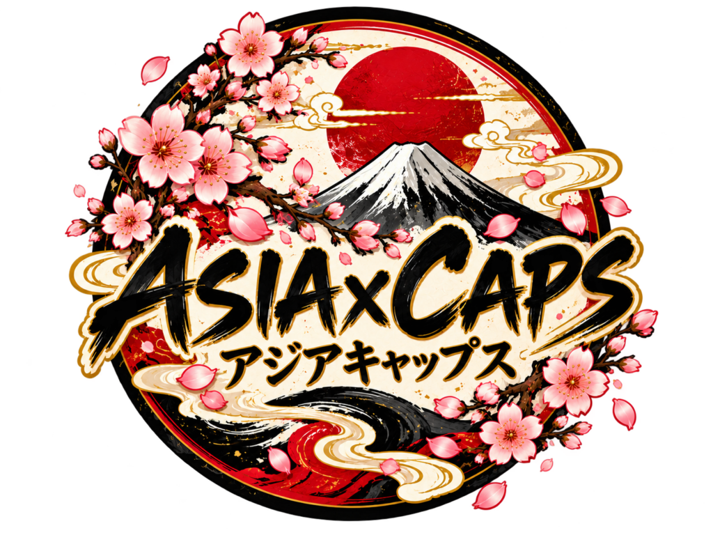 japanisches kirschblüten emblem mit fuji
